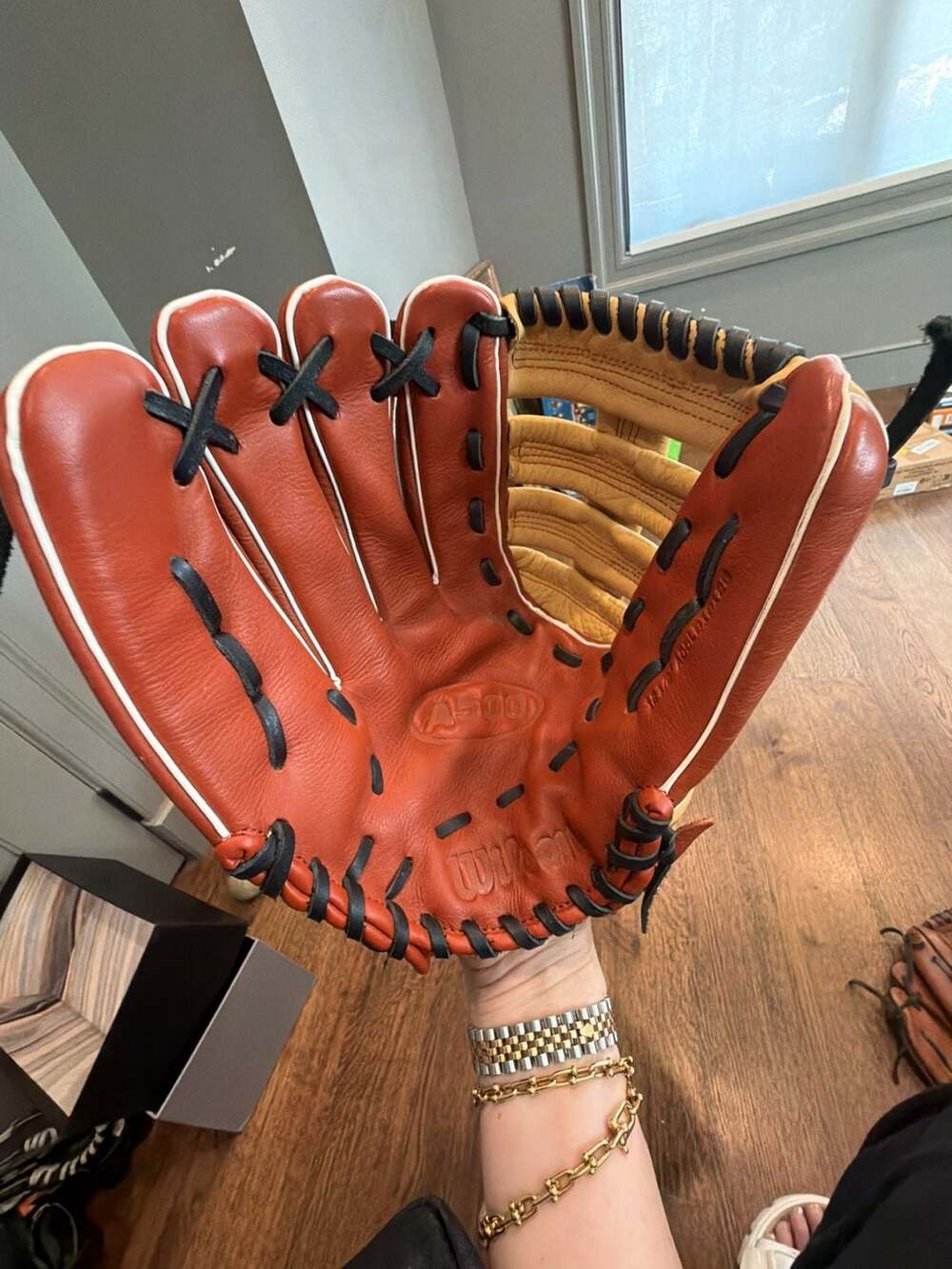 Wilson A500 11.5" Infield Baseball Glove WTA05RB19115 VERY GOOD CONDITION